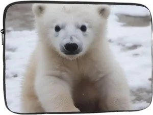 10 Inch Laptop Sleeve Bag Waterproof Shockproof Laptop Case Bag Baby Polar Bear Computer Skin Bags Lightweight Tablet Carrying Case