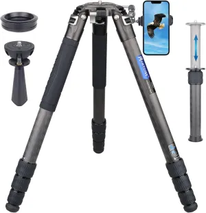 10 Layers 40mm Carbon Fiber Tripod with External Center Column Ultra Stable Professional Heavy Duty Carbon Bowl Tripod CNC Cellphone Clip  Aluminum Magic Arm Kit for DSLR Cameras Max Load 88 Lbs/40kg