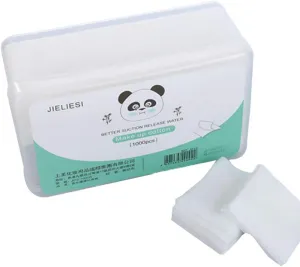 1000PCS Makeup Cotton Pads, Nail Polish Remover Pads, Facial Eye Nail Make Up Wipes, Square Cosmetic Cotton Pads, Non-woven cotton Makeup
