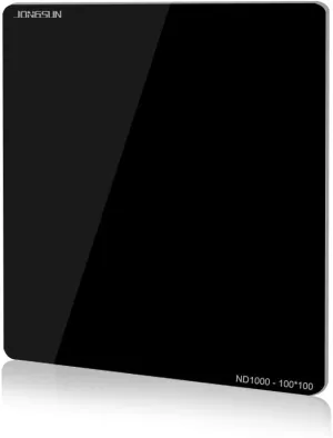 100x100mm Square ND Filter, S-PRO Neutral Density Gray ND1000 Lens Filter,Ultra Slim HD 18 Layer Nano Multi-Coated, Schott B270 Optical Glass, ND1000 (3.0) 10-Stop