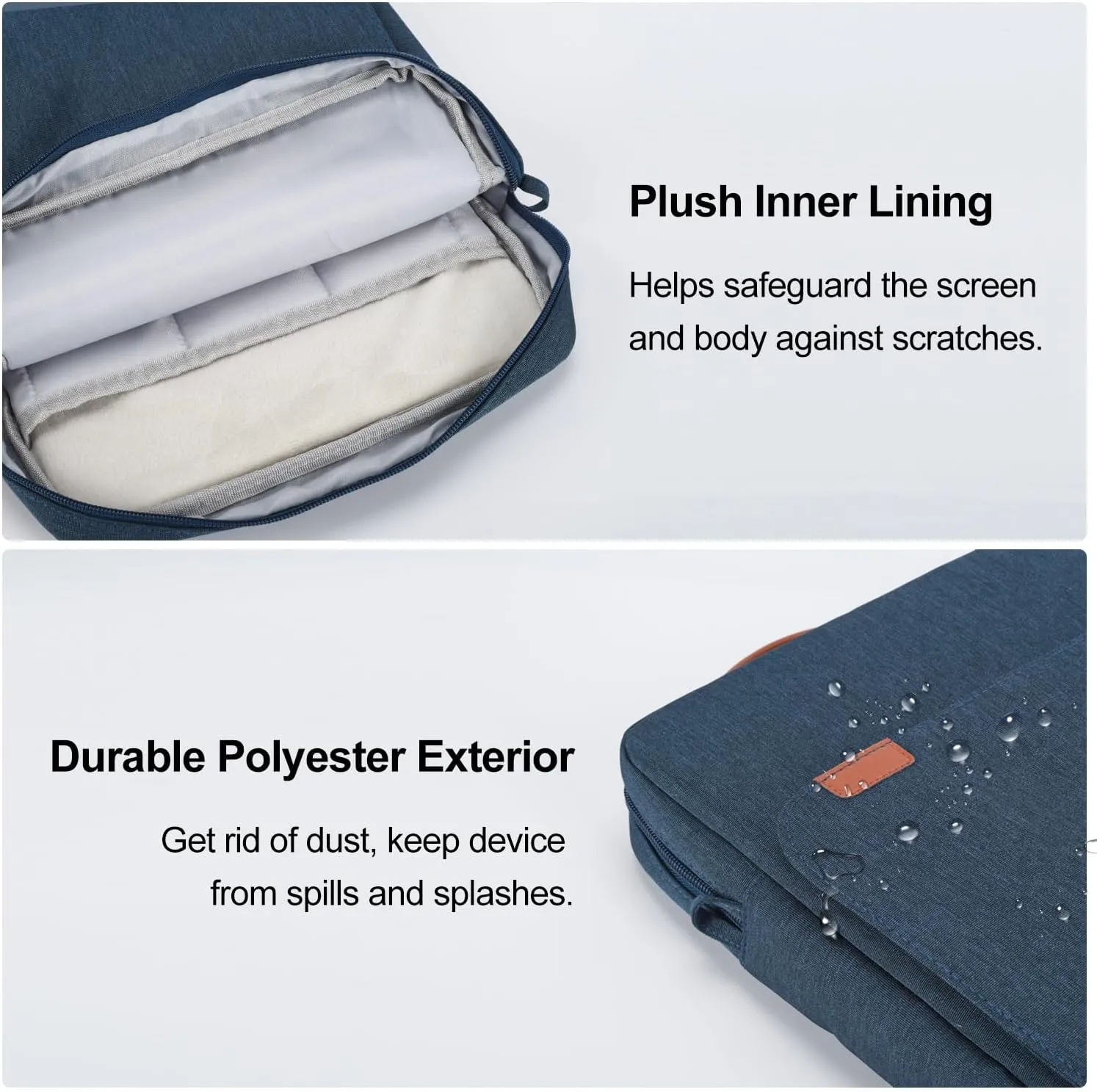 12.9-14.2 Inch Tablet Sleeve Bag for Samsung Galaxy Tab S9 S8 Ultra 14.6 inch,13" iPad Air M2 M3/Pro M4,12.9" iPad Pro/MacBook Air 13.6"/Pro 14.2" /Surface Laptop 2024/Surface Pro 11 10 Case-Blue