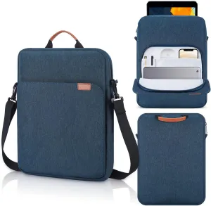 12.9-14.2 Inch Tablet Sleeve Bag for Samsung Galaxy Tab S9 S8 Ultra 14.6 inch,13" iPad Air M2 M3/Pro M4,12.9" iPad Pro/MacBook Air 13.6"/Pro 14.2" /Surface Laptop 2024/Surface Pro 11 10 Case-Blue