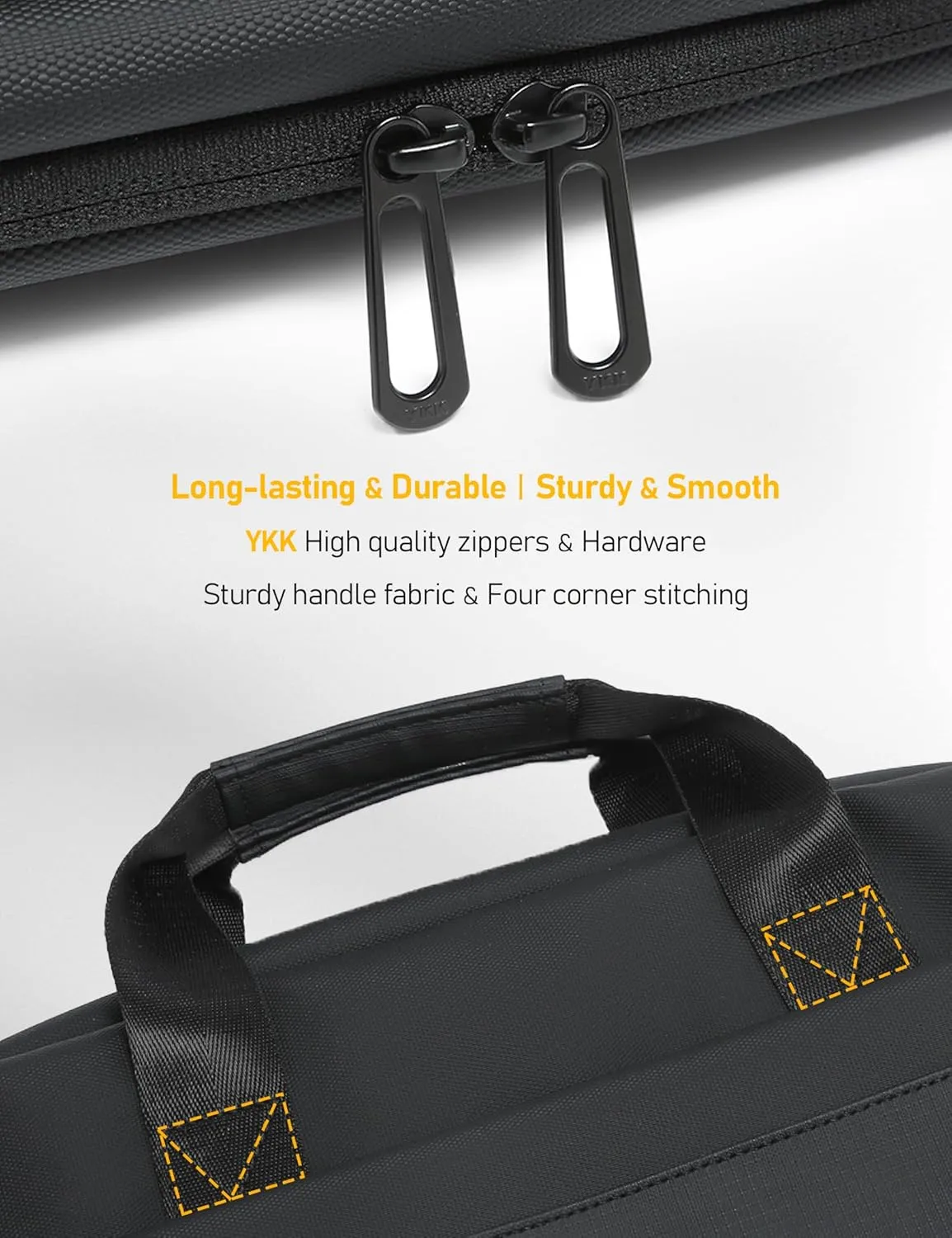 13-14 Inch Granulated Shoulder Portable Laptop Bag, Compatible with MacBook Pro 14 M4/M3/M2/M1, ASUS Chromebook Flip CX1, HP 14" Laptop, Crossbody Laptop Bag, Meteorite Black