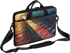 13-15 inch Abstract Piano portable laptop bag Note Piano Keys single shoulder laptop bag, suitable for work, travel, and other purposes