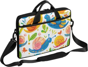 13-15 Inch Colored Snail Handy Laptop Bag Cute Snail Shoulder Laptop Bag For Work, School, Travel And More