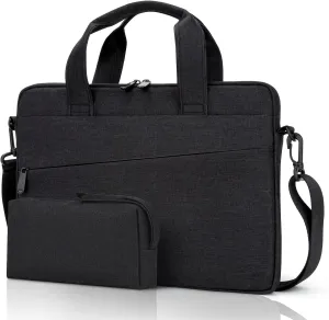 15 15.6 16 inch Laptop Sleeve Case Shoulder Bag Compatible with 16 inch MacBook Pro M1 M2 Pro/Max 15.6 inch Acer ASUS Dell HP Thinkpad Chromebook 15.6 inch Gaming Laptop Bag, Black