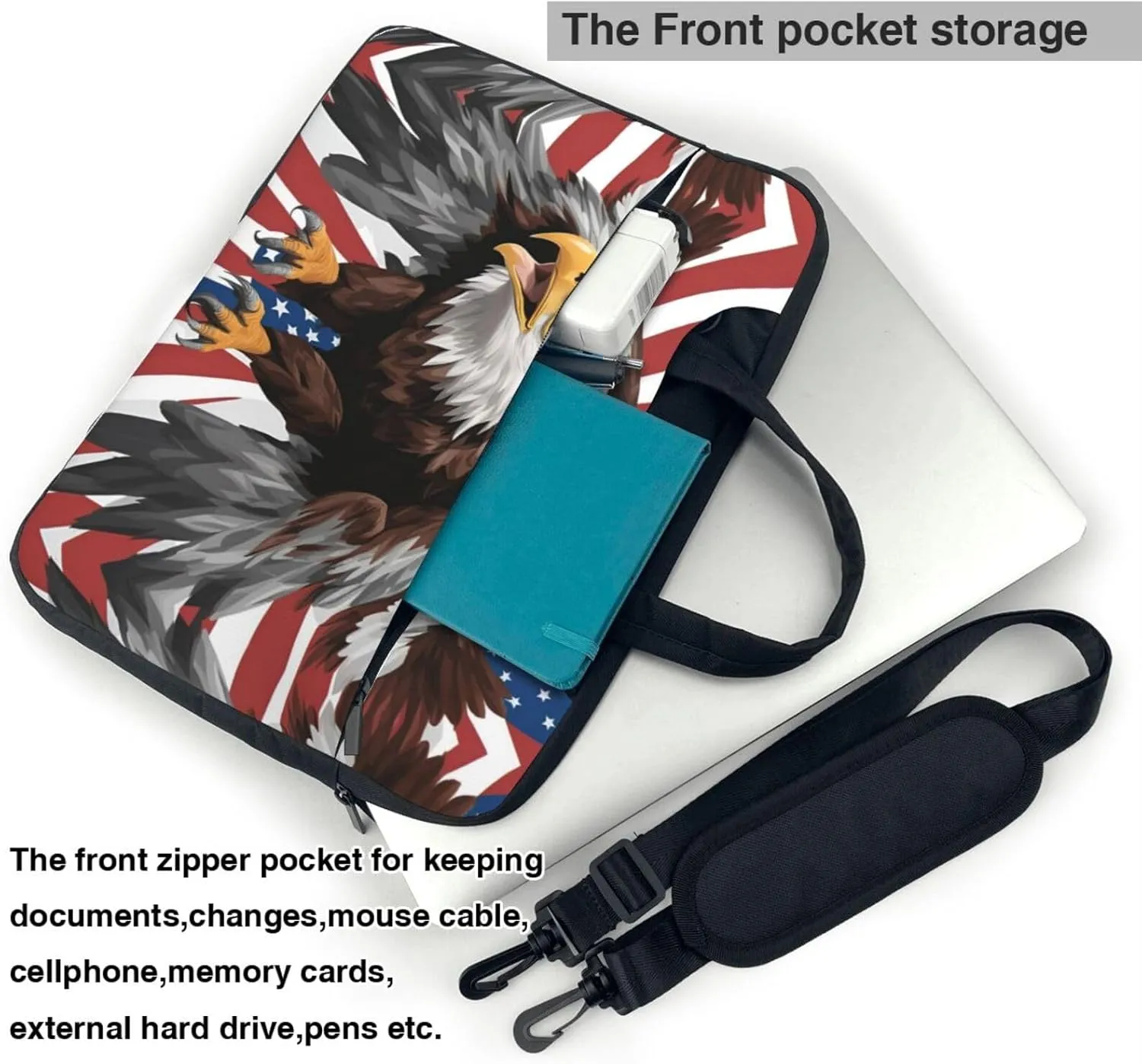 15.6-Inch Laptop Computer And Tablet Shoulder Bag Carrying Case,Business Casual,Outdoors Clare The Cliffs Print