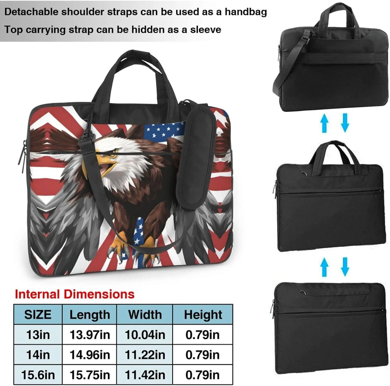 15.6-Inch Laptop Computer And Tablet Shoulder Bag Carrying Case,Business Casual,Outdoors Clare The Cliffs Print