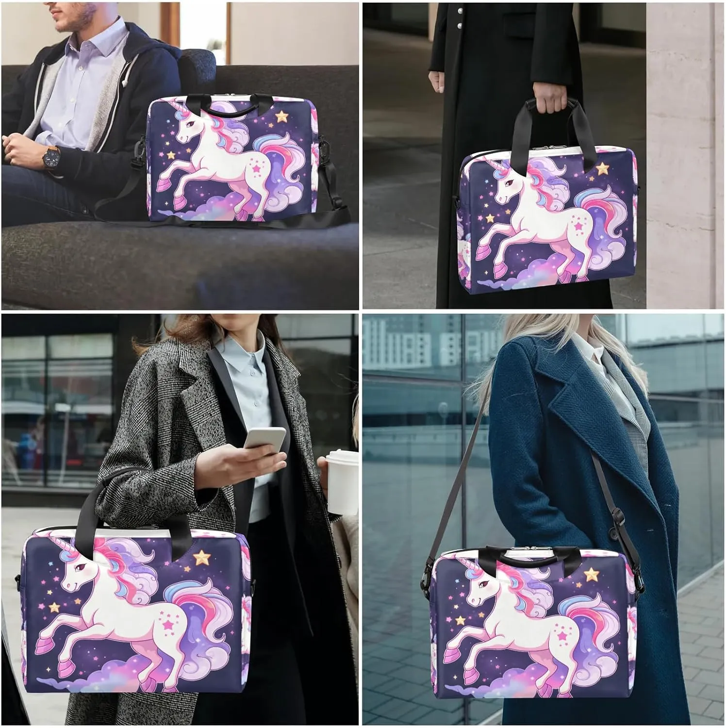 15.7 Inch Laptop Bag Computer Bag for Women Men Laptop Carrying Case with Adjustable Shoulder Strap