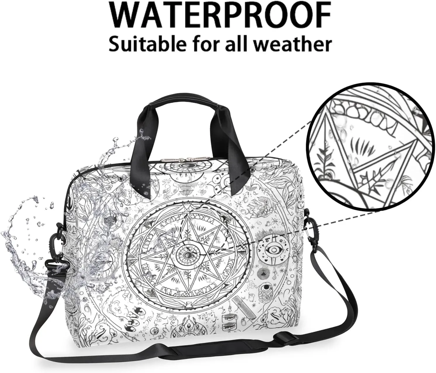15.7 Inch Laptop Bag Computer Bag for Women Men Laptop Carrying Case with Adjustable Shoulder Strap