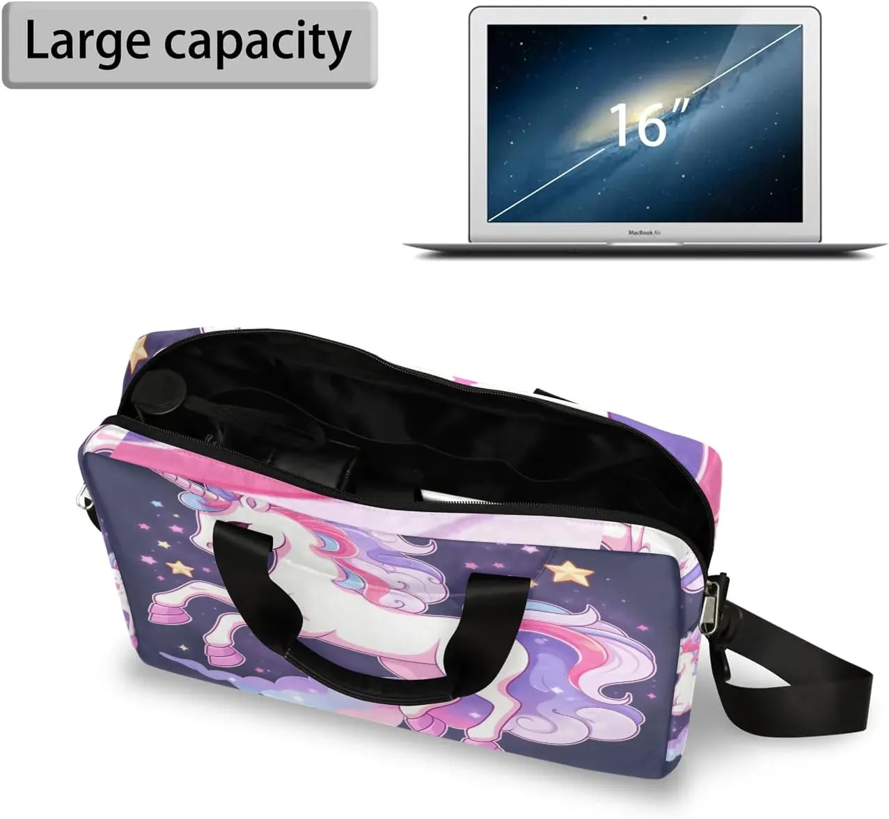 15.7 Inch Laptop Bag Computer Bag for Women Men Laptop Carrying Case with Adjustable Shoulder Strap