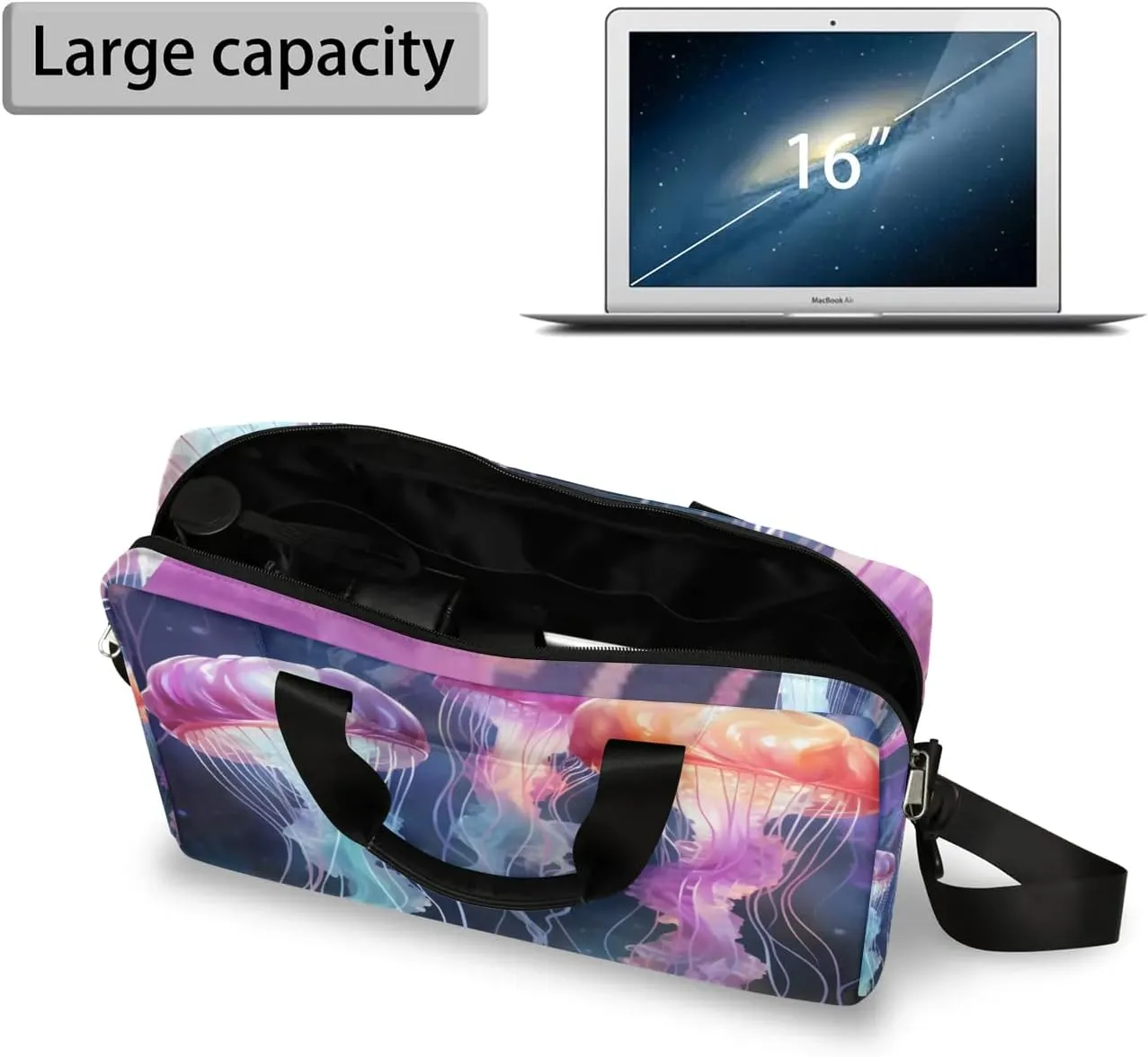 15.7 Inch Laptop Bag Computer Bag for Women Men Laptop Carrying Case with Adjustable Shoulder Strap