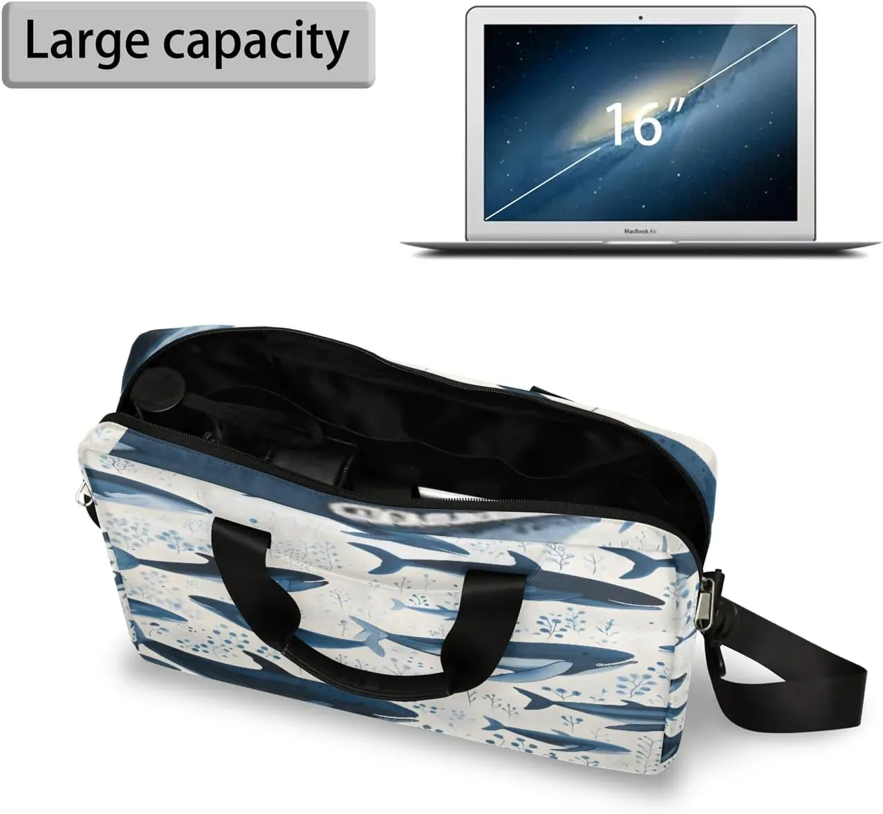 15.7 Inch Laptop Bag Computer Bag for Women Men Laptop Carrying Case with Adjustable Shoulder Strap
