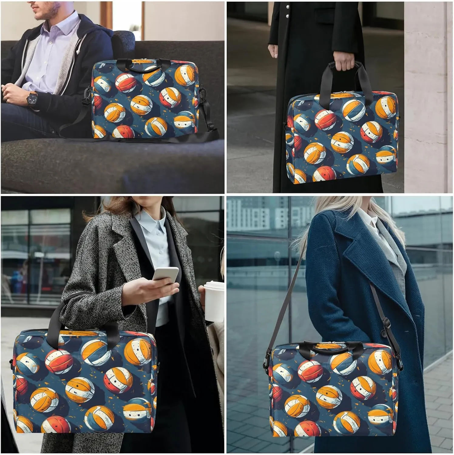 15.7 Inch Laptop Bag Computer Bag for Women Men Laptop Carrying Case with Adjustable Shoulder Strap