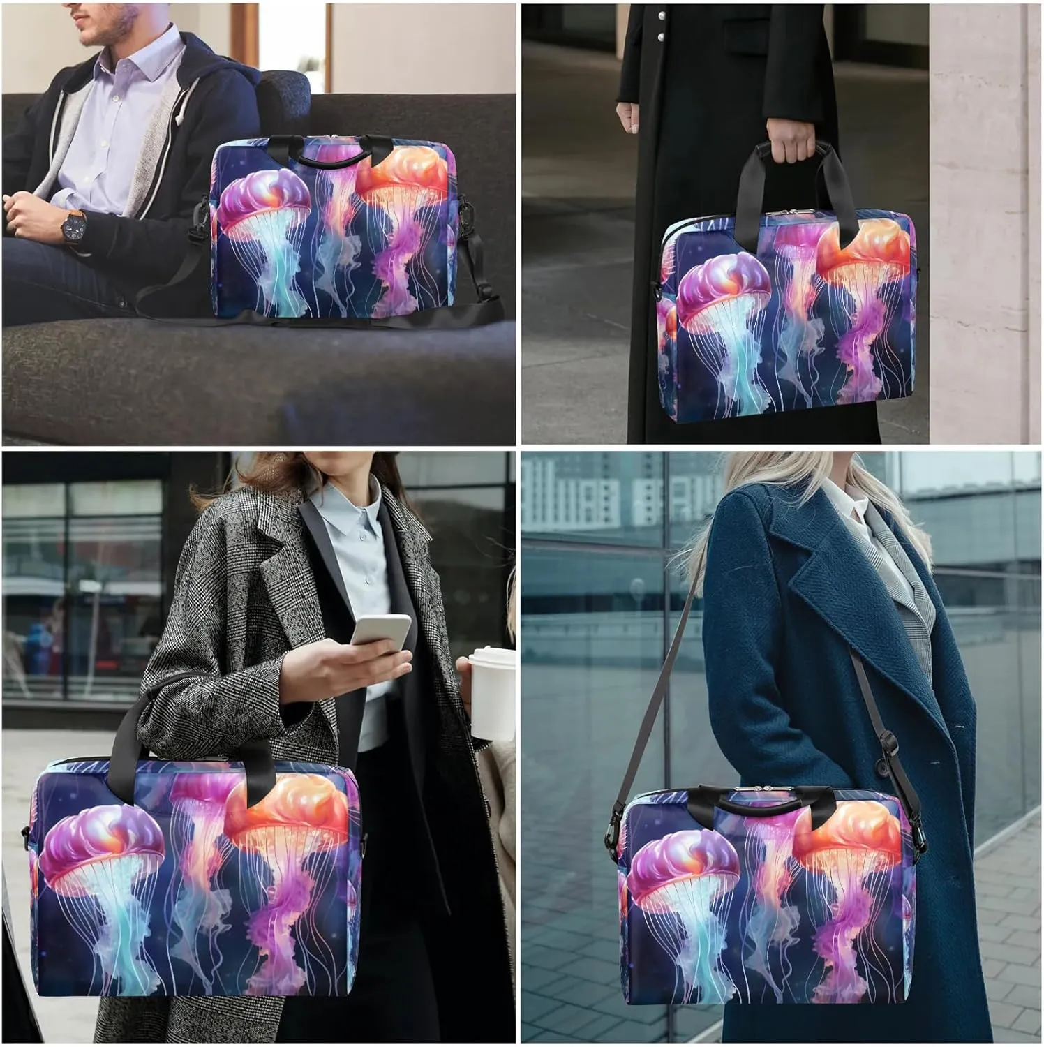 15.7 Inch Laptop Bag Computer Bag for Women Men Laptop Carrying Case with Adjustable Shoulder Strap