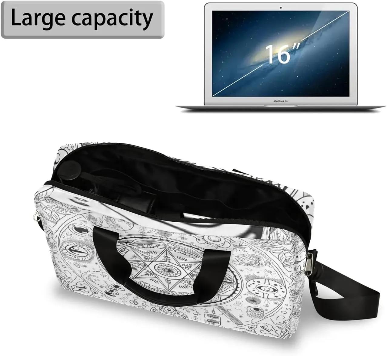 15.7 Inch Laptop Bag Computer Bag for Women Men Laptop Carrying Case with Adjustable Shoulder Strap