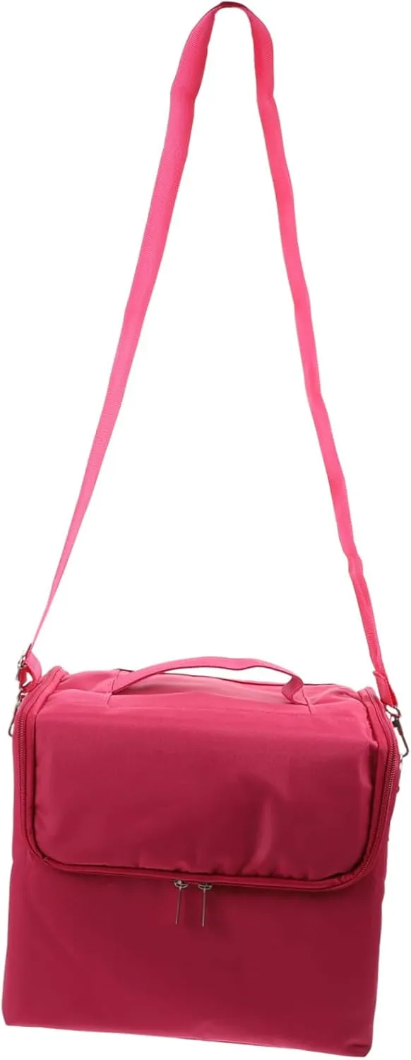 1pc Cosmetic Bag Duffle Bag for Travel Manicure Tools Cosmetics Bag Waterproof Bag Miss Portable, Rosy, 29x21cm