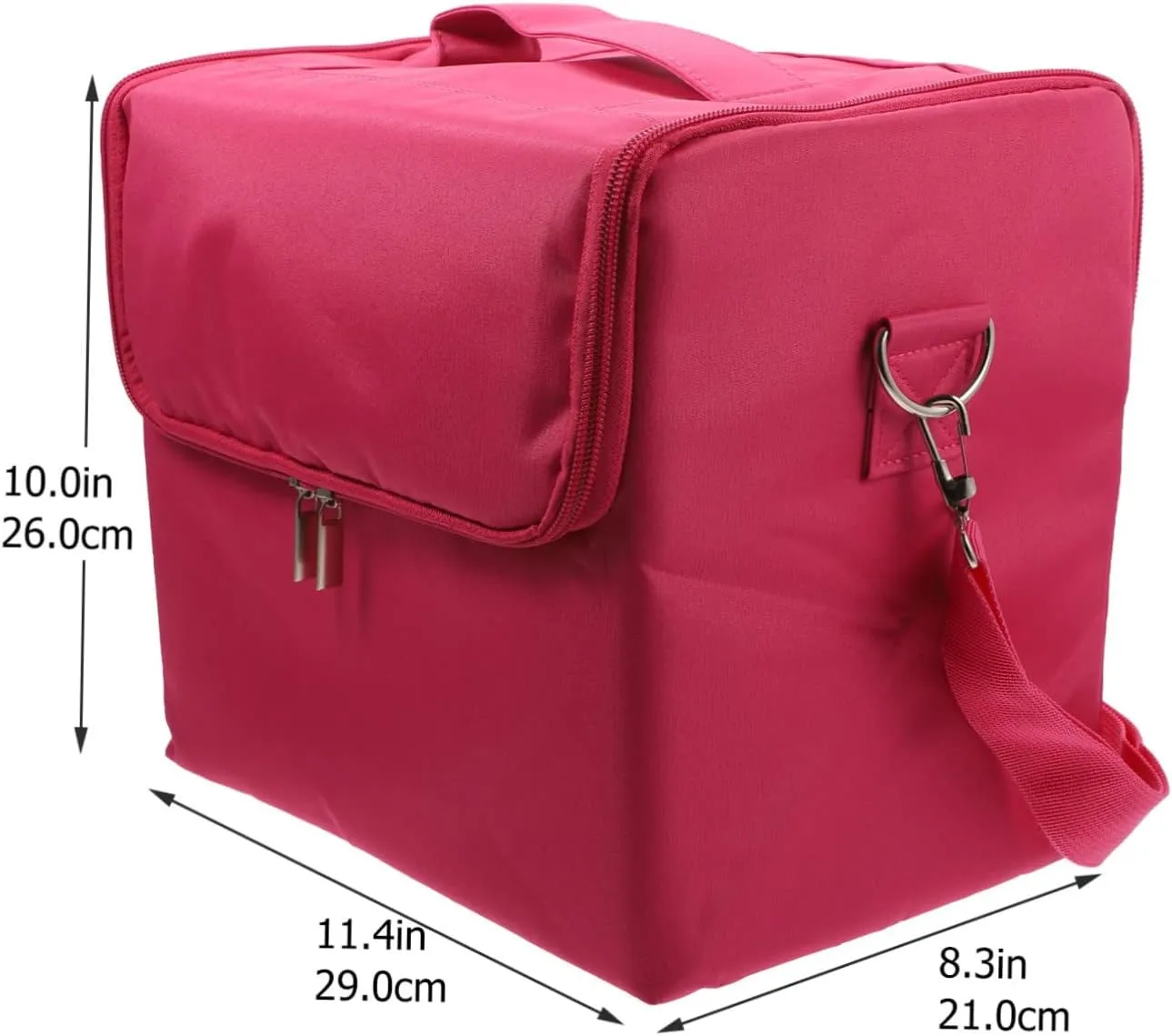 1pc Cosmetic Bag Duffle Bag for Travel Manicure Tools Cosmetics Bag Waterproof Bag Miss Portable, Rosy, 29x21cm