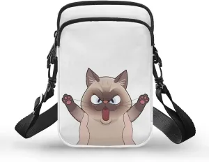 2 Layer Crossbody Bag Messenger Satchel Bags Wallet Phone Case for Men Women
