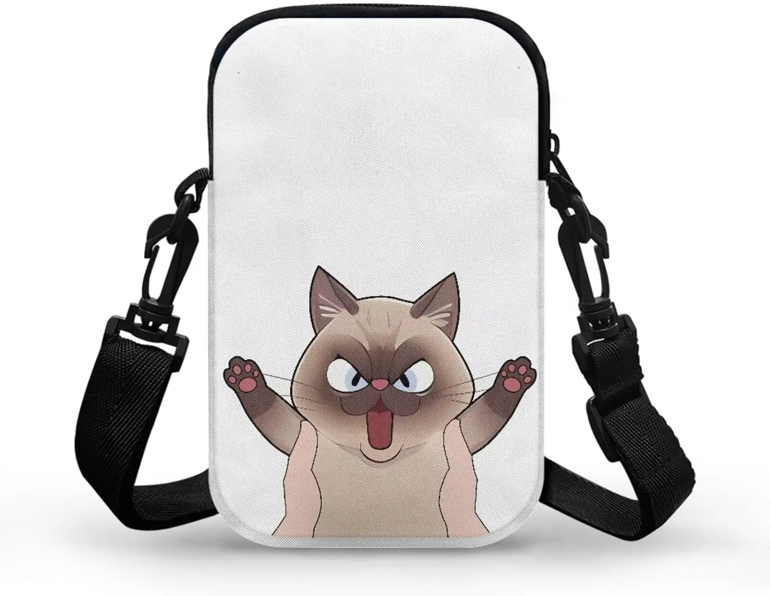 2 Layer Crossbody Bag Messenger Satchel Bags Wallet Phone Case for Men Women