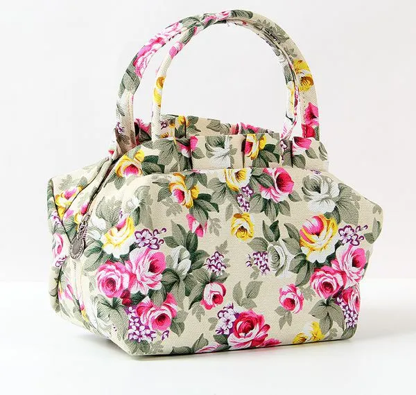 2020  women's Canvas casual handbags lady small bags women tote lunch bag wholesale