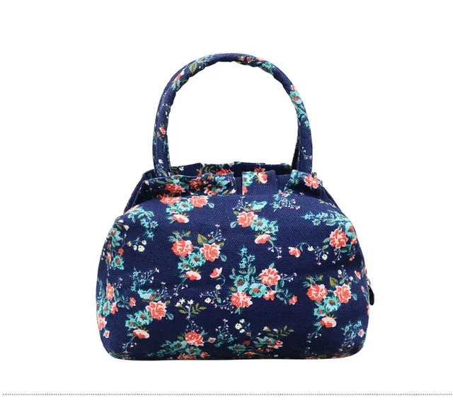 2020  women's Canvas casual handbags lady small bags women tote lunch bag wholesale