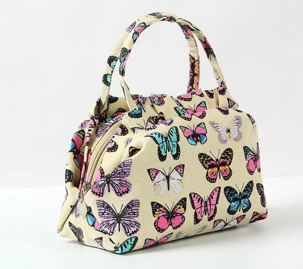 2020  women's Canvas casual handbags lady small bags women tote lunch bag wholesale