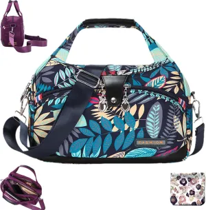 2025 New Blaciokamith Soft Side Lightweight Underseat Tote Bag, Multi-Pocket Fashion Waterproof Anti-Theft Handbag Crossbody