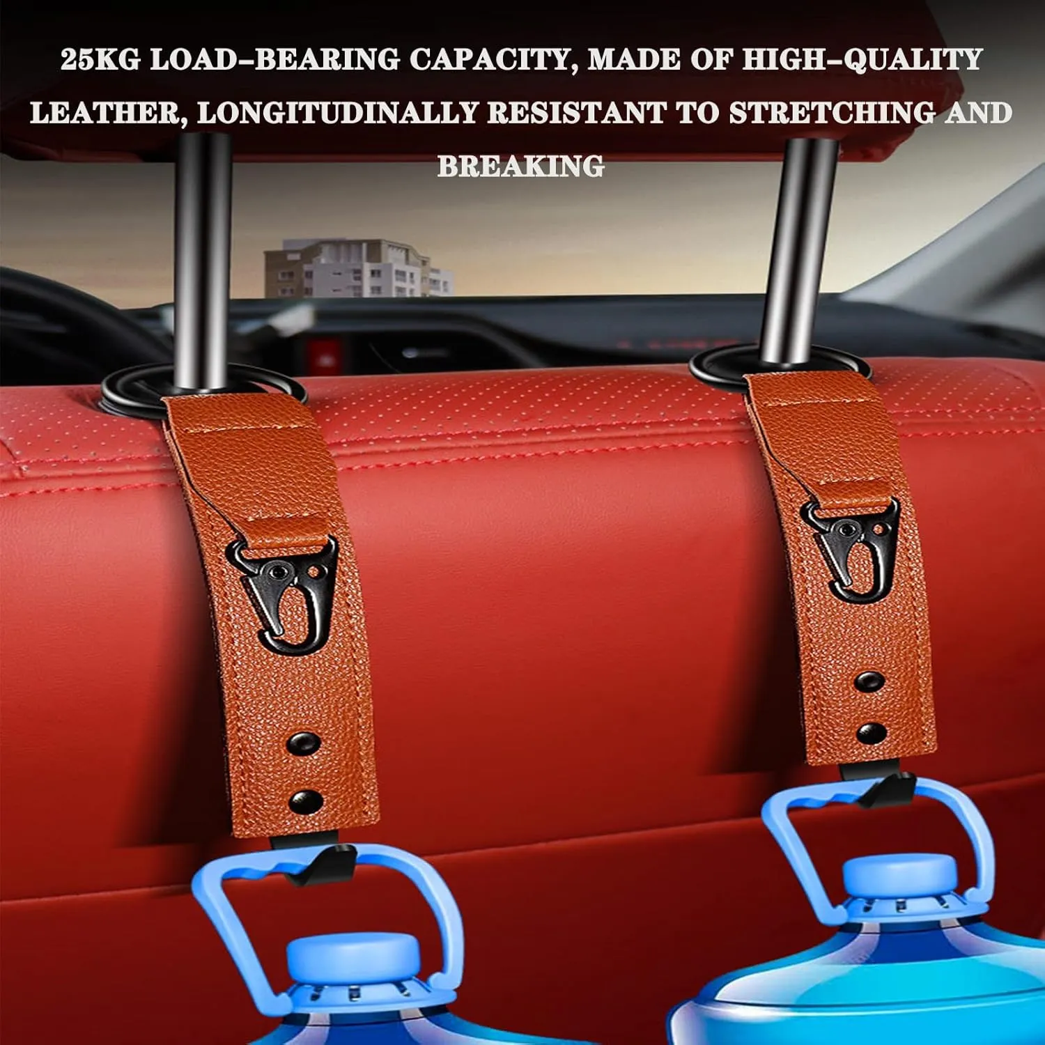 2pcs Car Seat Back Hook for Toyota Prius Land Cruiser C-HR Hilux Sienna Urban Auto Portable Organizer Holder Hooks Car Seat Headrest Hooks for Bags,Purses, Handbags,Black, normal