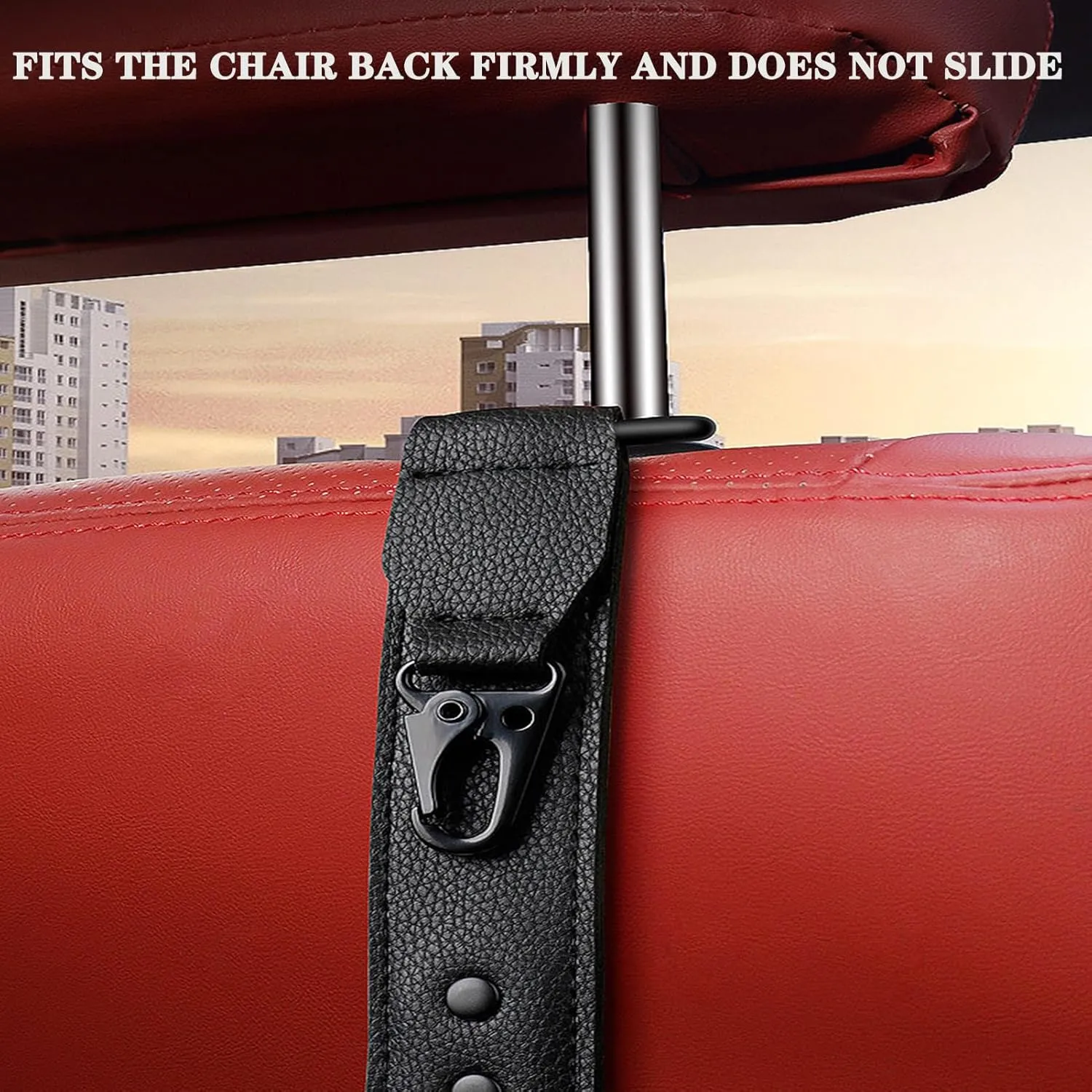 2pcs Car Seat Back Hook for Toyota Prius Land Cruiser C-HR Hilux Sienna Urban Auto Portable Organizer Holder Hooks Car Seat Headrest Hooks for Bags,Purses, Handbags,Black, normal