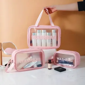3-Piece Organiser Trendsetting Cosmetic Waterproof End-of-season Travel