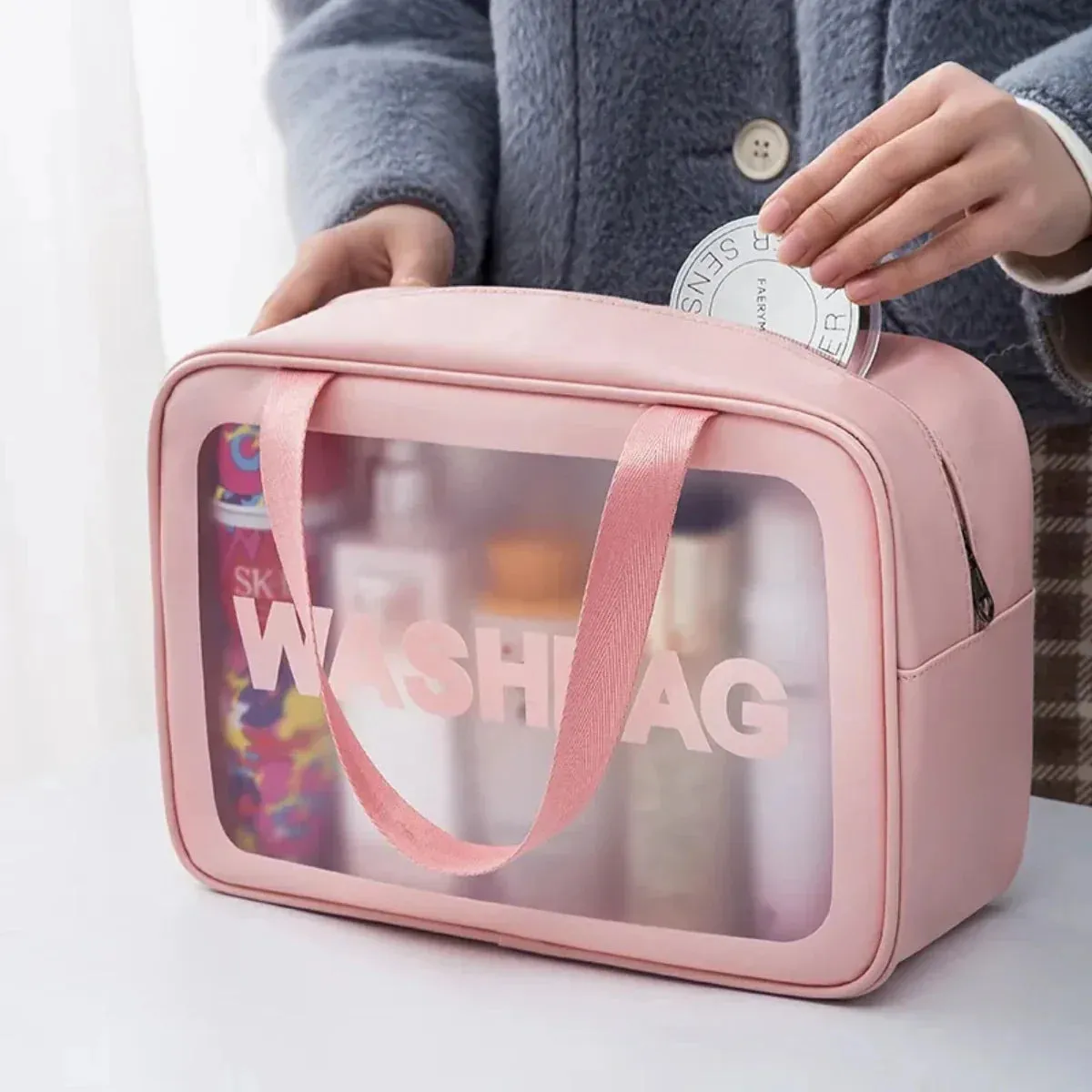 3-Piece Organiser Trendsetting Cosmetic Waterproof End-of-season Travel