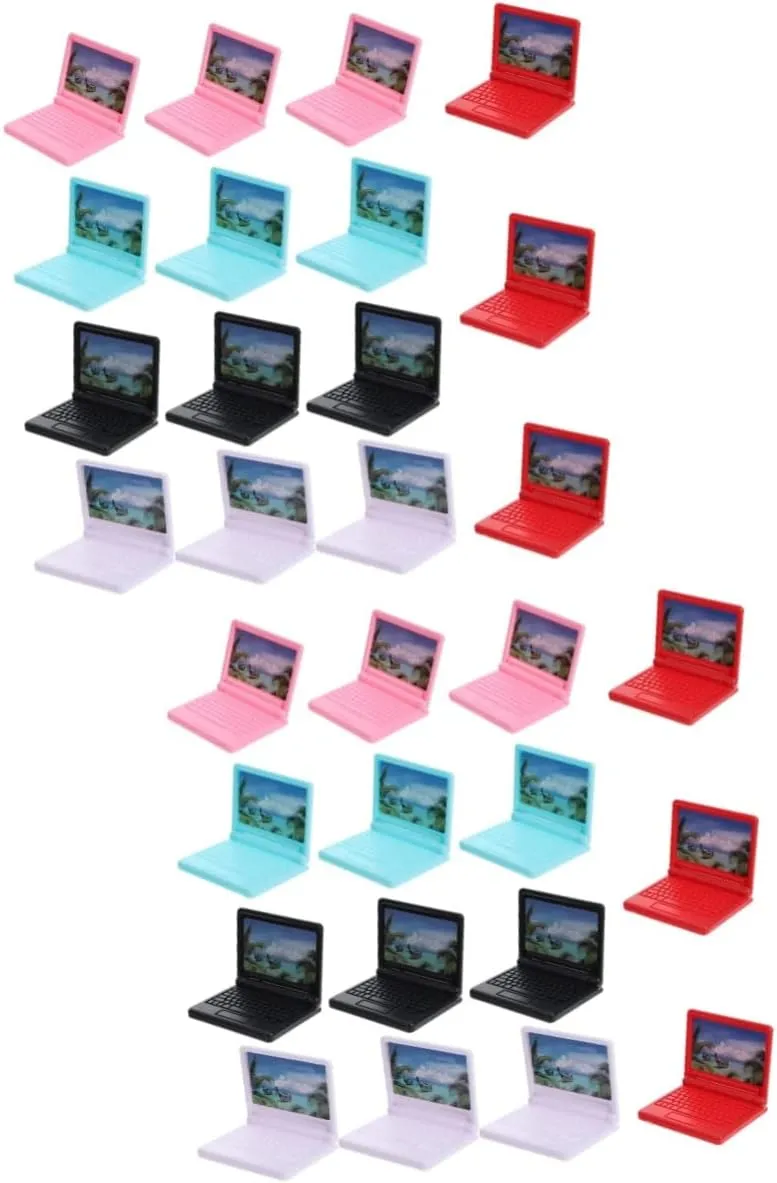30Pcs Miniature Model Plastic Toy for Dollhouse and Office Decoration Miniature Models for Creative
