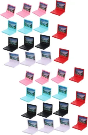 30Pcs Miniature Model Plastic Toy for Dollhouse and Office Decoration Miniature Models for Creative
