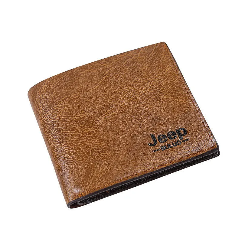 3Pcs Set Jeep Vintage Men's Leather Crossbody Long Wallet Short wallet Set