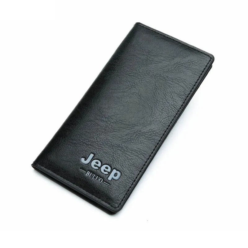 3Pcs Set Jeep Vintage Men's Leather Crossbody Long Wallet Short wallet Set