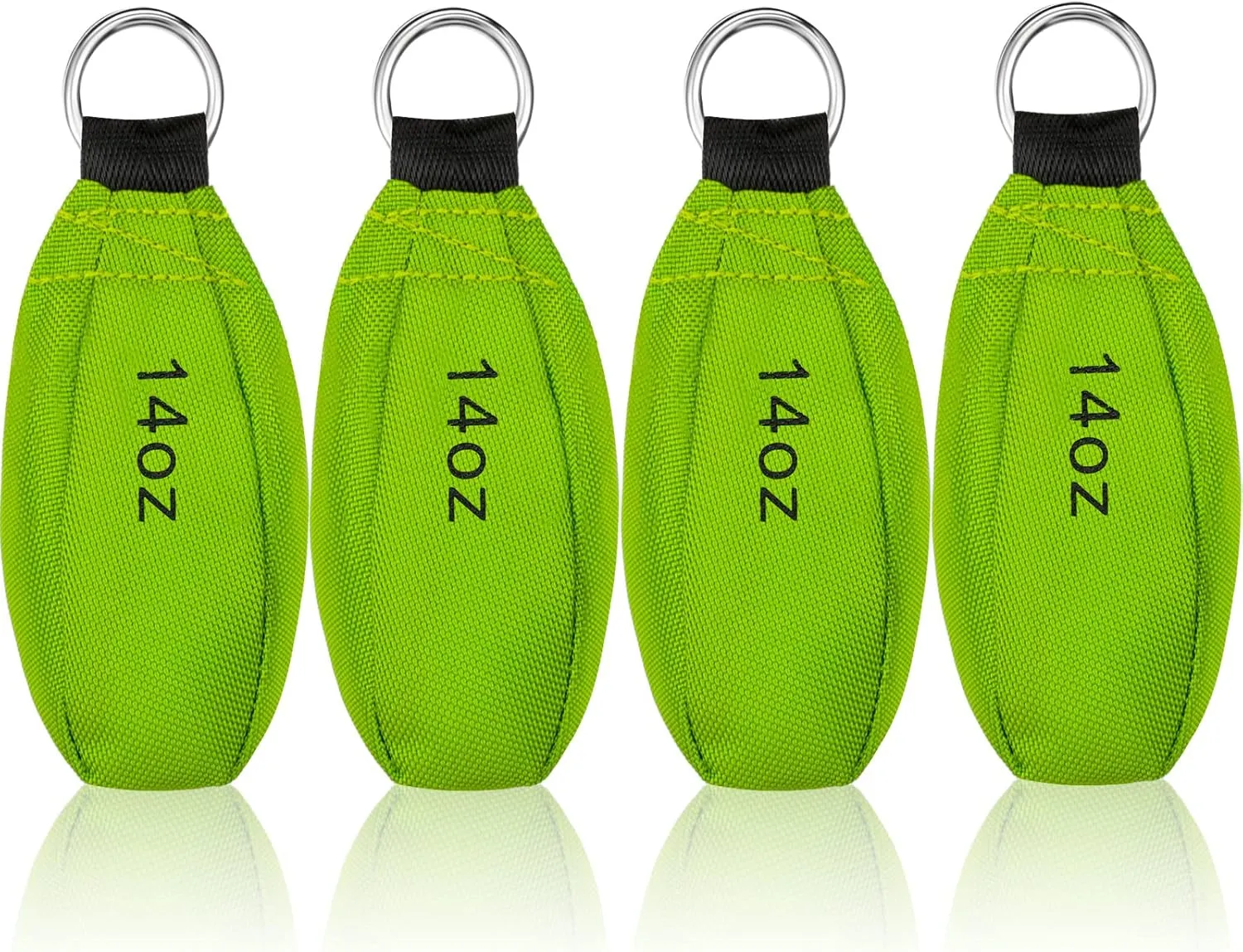 4 Pieces Bulk Throw Weight Bags Multi-Layer Outdoor Throw Weight Bags Arborist Durable Climbing Rope Bag Professional Multi Throw Bag for Tree Rock Spelunking (Green)