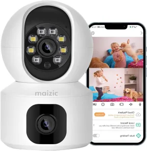 5 5 MP CCTV Camera 360? Security WiFi Camera, Pan & Tilt, Color Night Vision 20M, Human Detection, Smart Motion Tracking, 2-Way Talk
