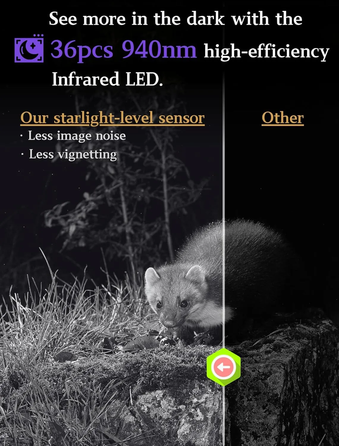 5-Pack Game & Trail Cameras 32MP 1296P 75ft Night Vision Time Lapse Wildlife Deer Hunting Cams No Glow Infrared Motion Activated IP66 Waterproof Password Protection Photo & Video Model