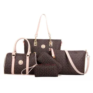 5 Set Famous Brand Women luxury Hand Bag