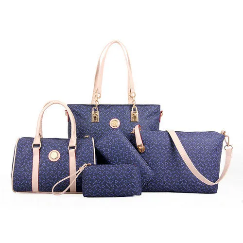 5 Set Famous Brand Women luxury Hand Bag