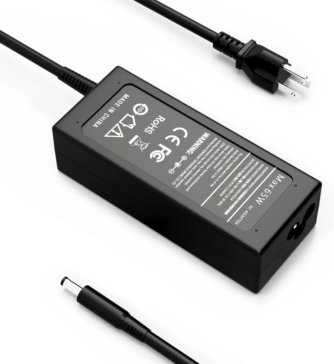 65W Ac Adapter 4.5mm Tip Compatible with Dell Inspiron 15 3530 3511 3520 3521 3501 3525 5515 5510 5555 3540 3580 3590 5501 5580 5590 5559 Laptop Charger Power Supply Cord