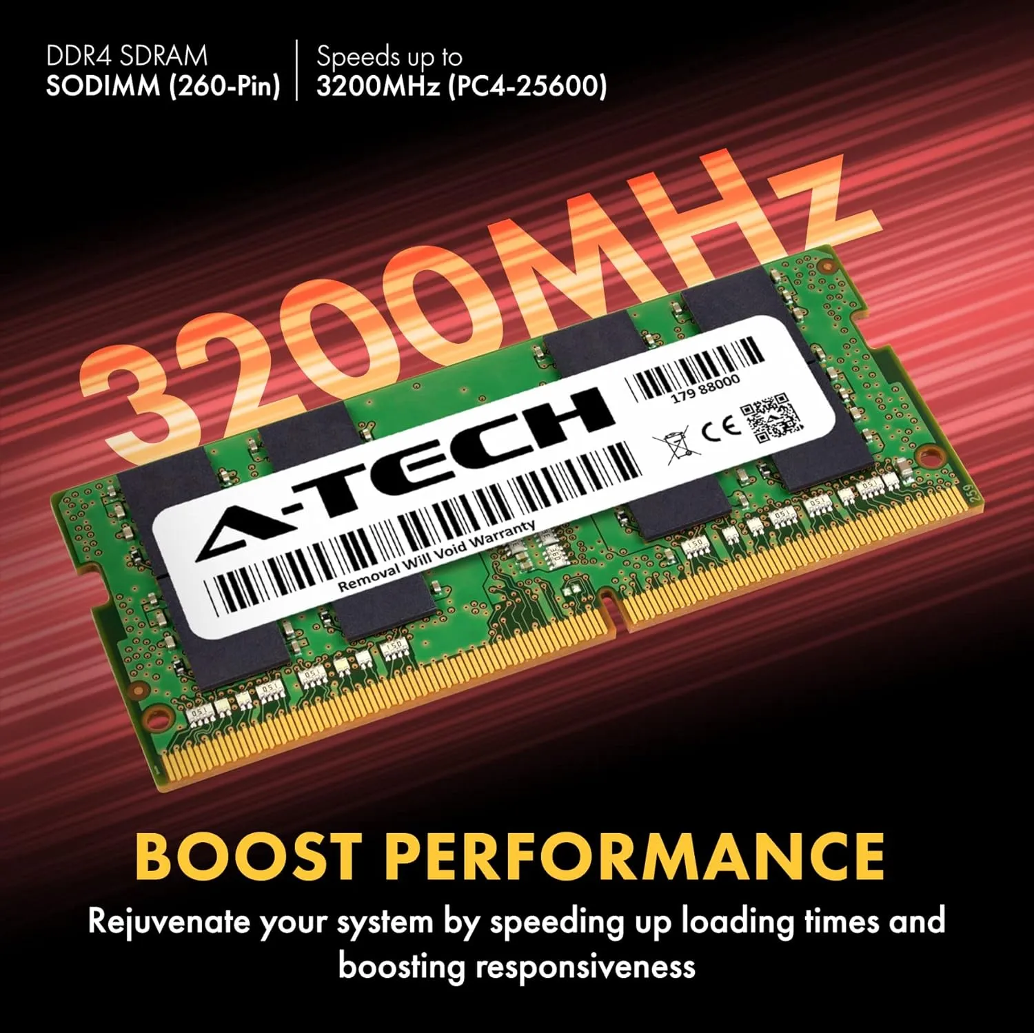 A-Tech 16GB RAM for Lenovo ThinkPad T14 Gen 3 (Intel) Laptop | DDR4 3200MHz PC4-25600 SODIMM 1.2V 260-Pin Non-ECC SO-DIMM Memory Upgrade