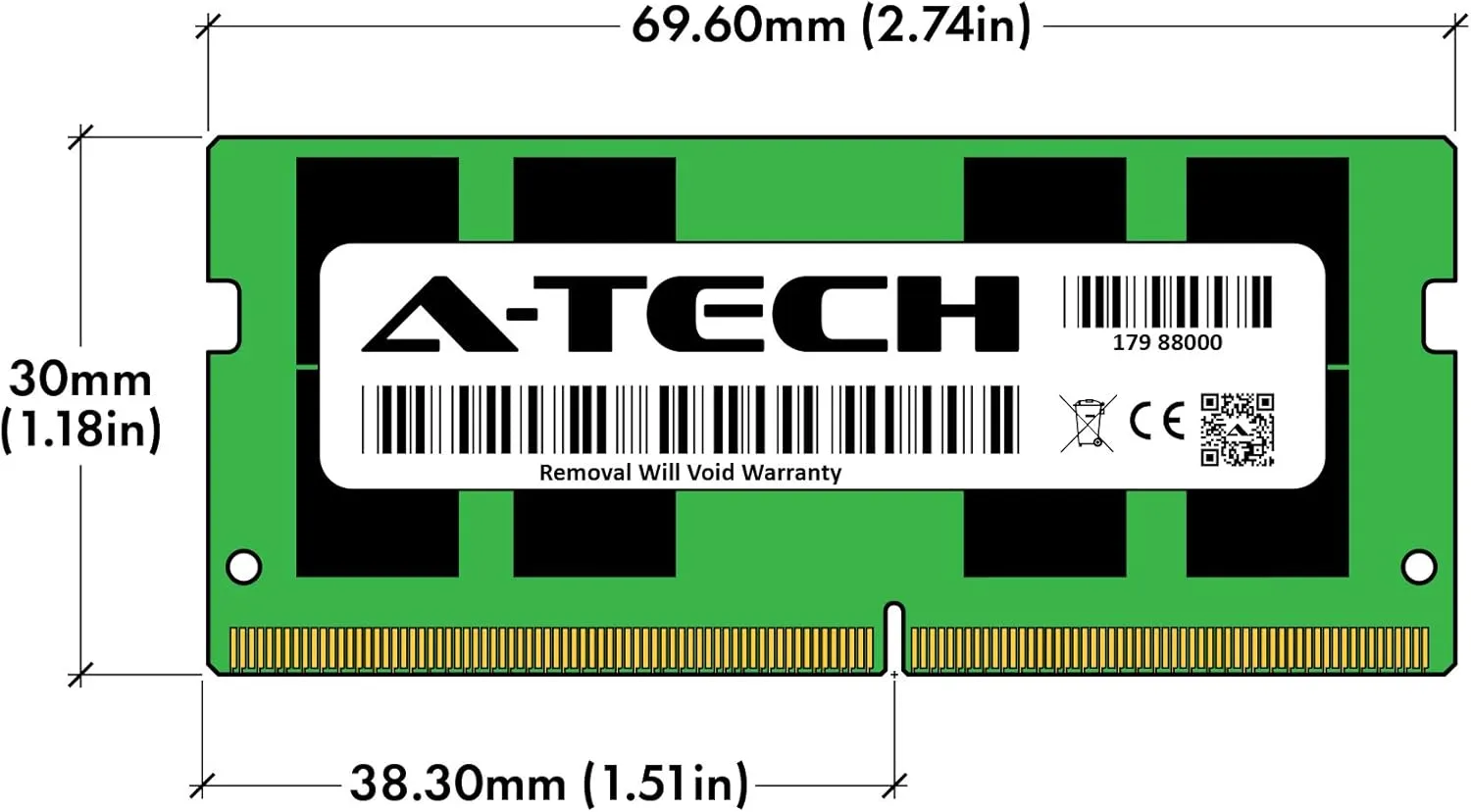 A-Tech 16GB RAM for Lenovo ThinkPad T14 Gen 3 (Intel) Laptop | DDR4 3200MHz PC4-25600 SODIMM 1.2V 260-Pin Non-ECC SO-DIMM Memory Upgrade