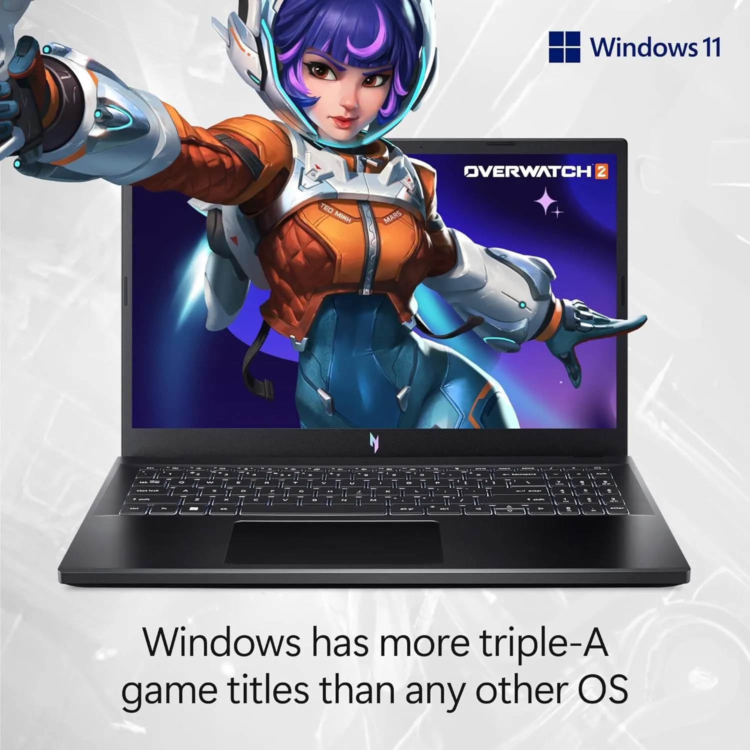 Acer Nitro V Gaming Laptop | Intel Core i7-13620H Processor | NVIDIA GeForce RTX 4050 Laptop GPU | 15.6" FHD IPS 144Hz Display | 16GB DDR5 | 512GB Gen 4 SSD | WiFi 6 | Backlit KB | ANV15-51-73B9