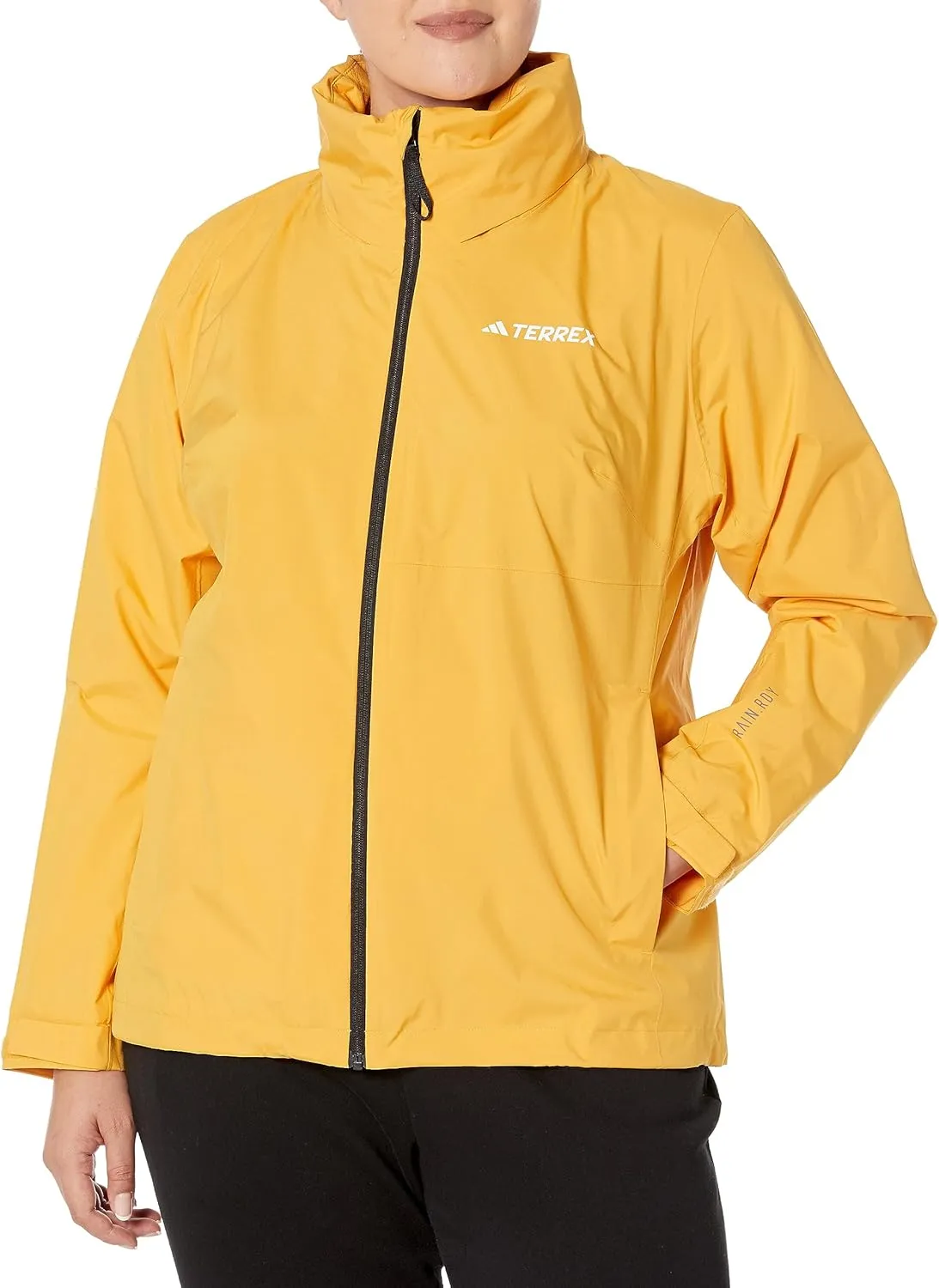 adidas Women's Terrex Multi Rain.rdy 2-Layer Rain Jacket (Plus Size)