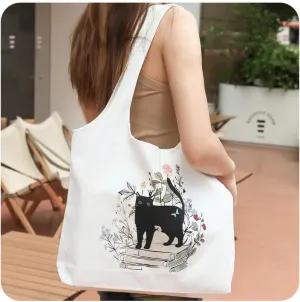 Aesthetic Canvas Tote Bag for Women Reusable Casual Shoulder Shopping Canvas Bag Set for Beach Work