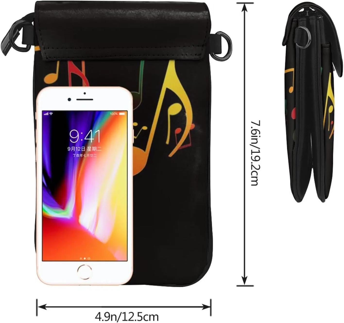 Aiyoolee Women Crossbody Cell Phone Bags Wallet Small Leather Adjustable Shoulder Bag