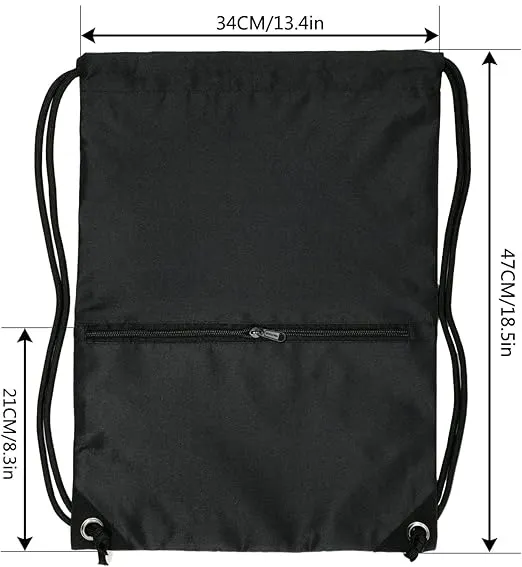American Drawstring Backpack Bag Sport Gym Sackpack