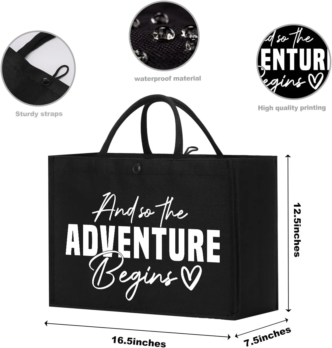 And So The Adventure Begins Tote Bags Gifts for Women